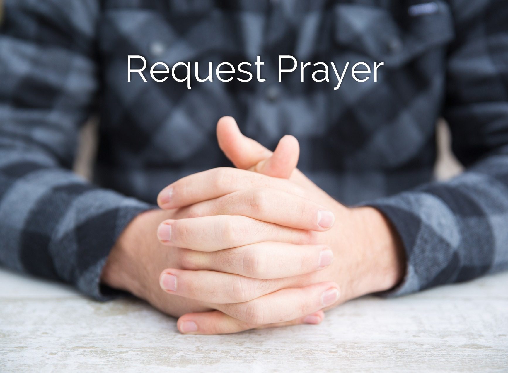 Person requesting prayer support