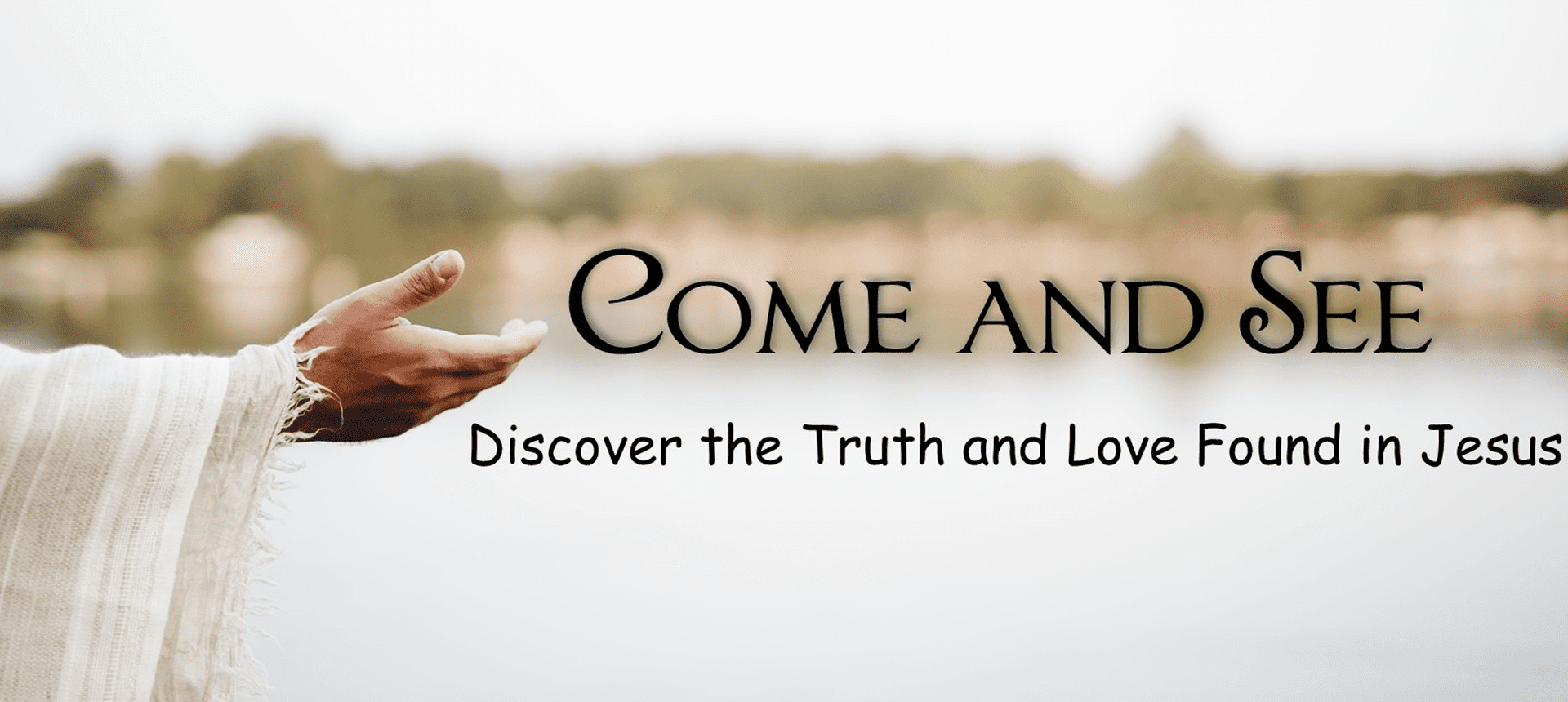 Hand reaching out beside inspiring text